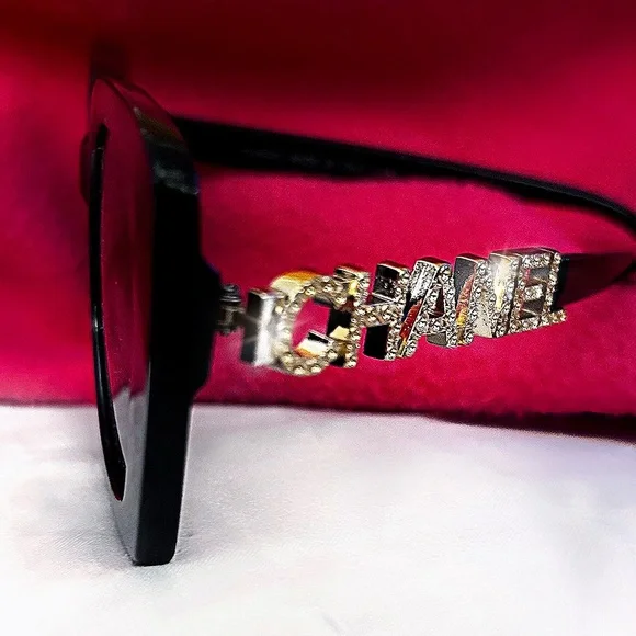 Chanel Square Sunglasses Black - Picture 8 of 12